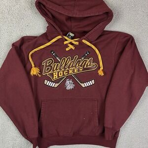 UMD Minnesota Duluth Bulldogs Hockey Hoodie Sweatshirt Adult Medium Maroon